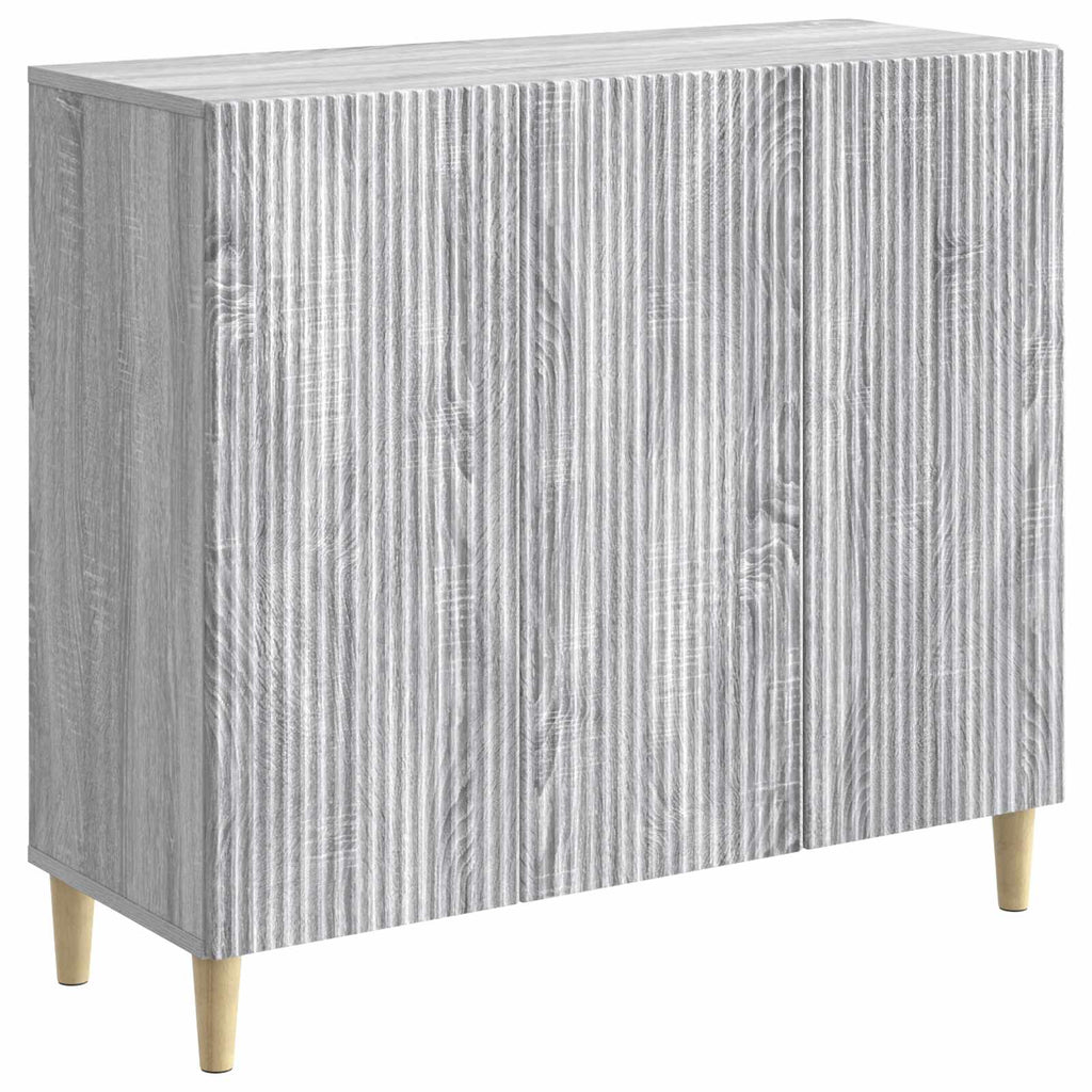 Sideboard Graues Sonoma 89 x 34,5 x 80 cm Holzwerkstoff