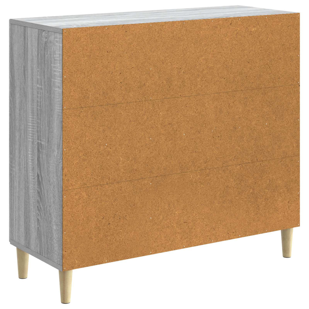 Sideboard Graues Sonoma 89 x 34,5 x 80 cm Holzwerkstoff