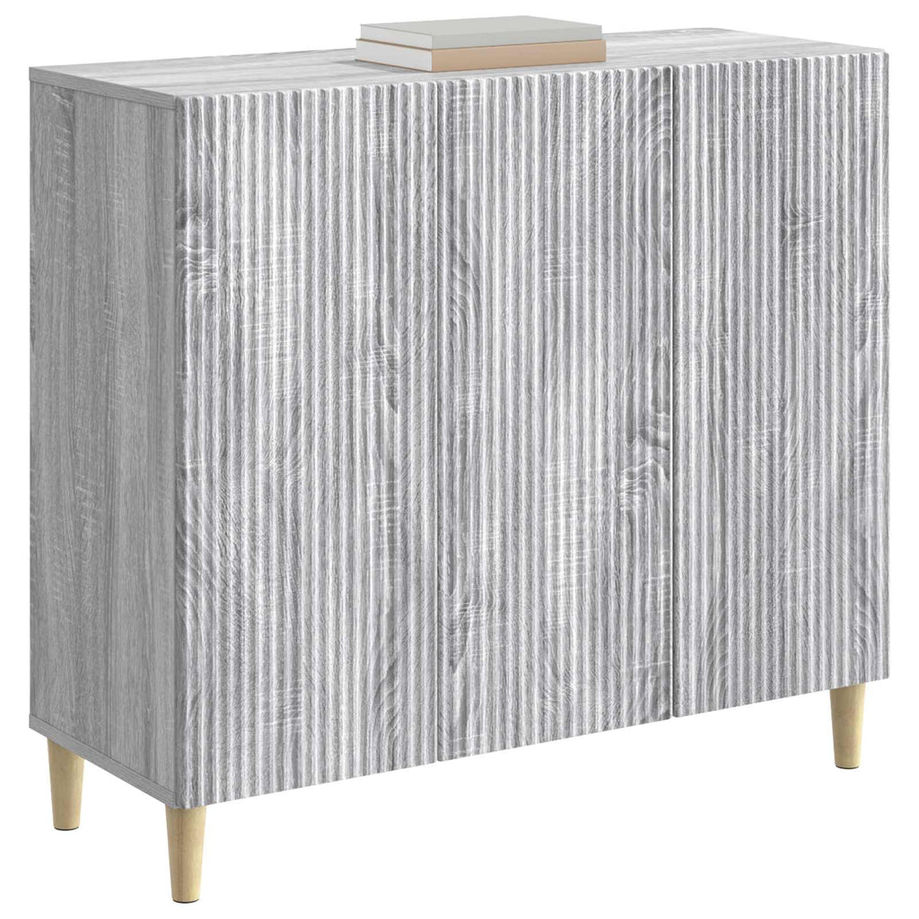 Sideboard Graues Sonoma 89 x 34,5 x 80 cm Holzwerkstoff