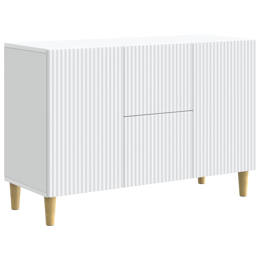 Sideboard mit Schubladen Weiß 89 x 34,5 x 60 cm Holzwerkstoff