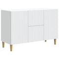 Sideboard mit Schubladen Weiß 89 x 34,5 x 60 cm Holzwerkstoff