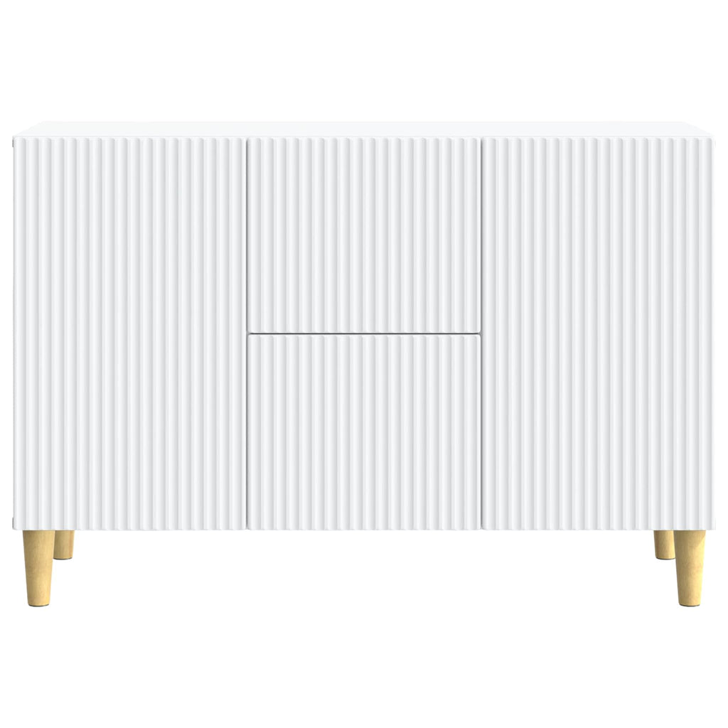 Sideboard mit Schubladen Weiß 89 x 34,5 x 60 cm Holzwerkstoff