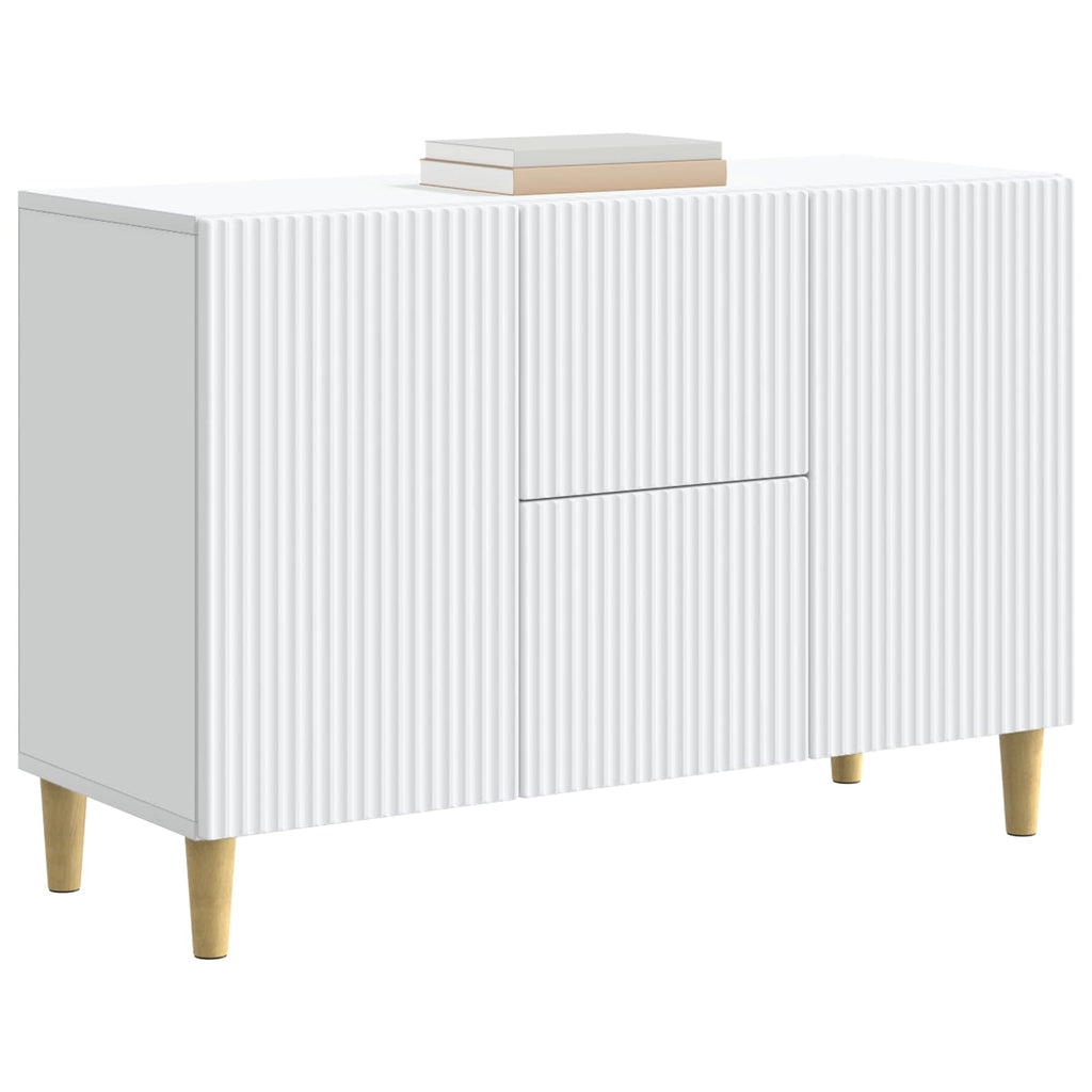 Sideboard mit Schubladen Weiß 89 x 34,5 x 60 cm Holzwerkstoff
