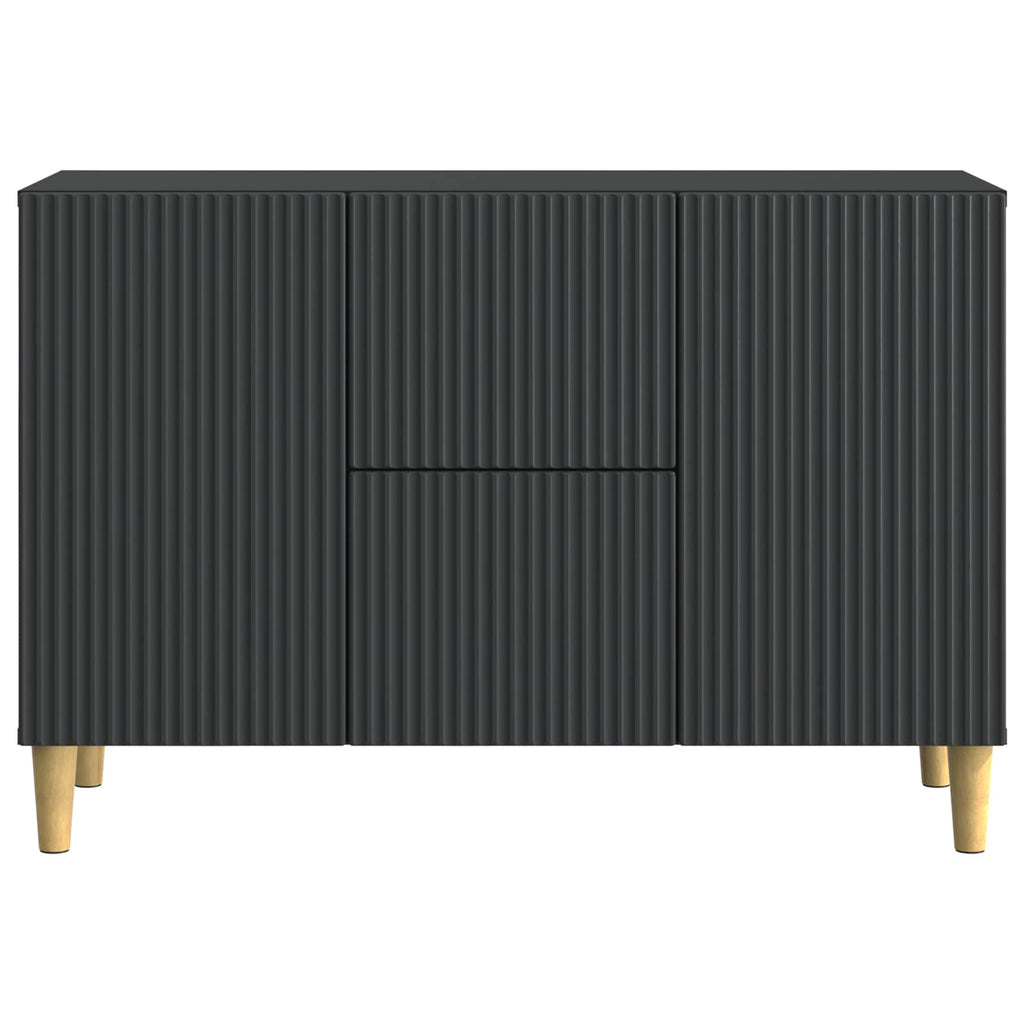 Sideboard Schwarz 89 x 34,5 x 60 cm Holzwerkstoff