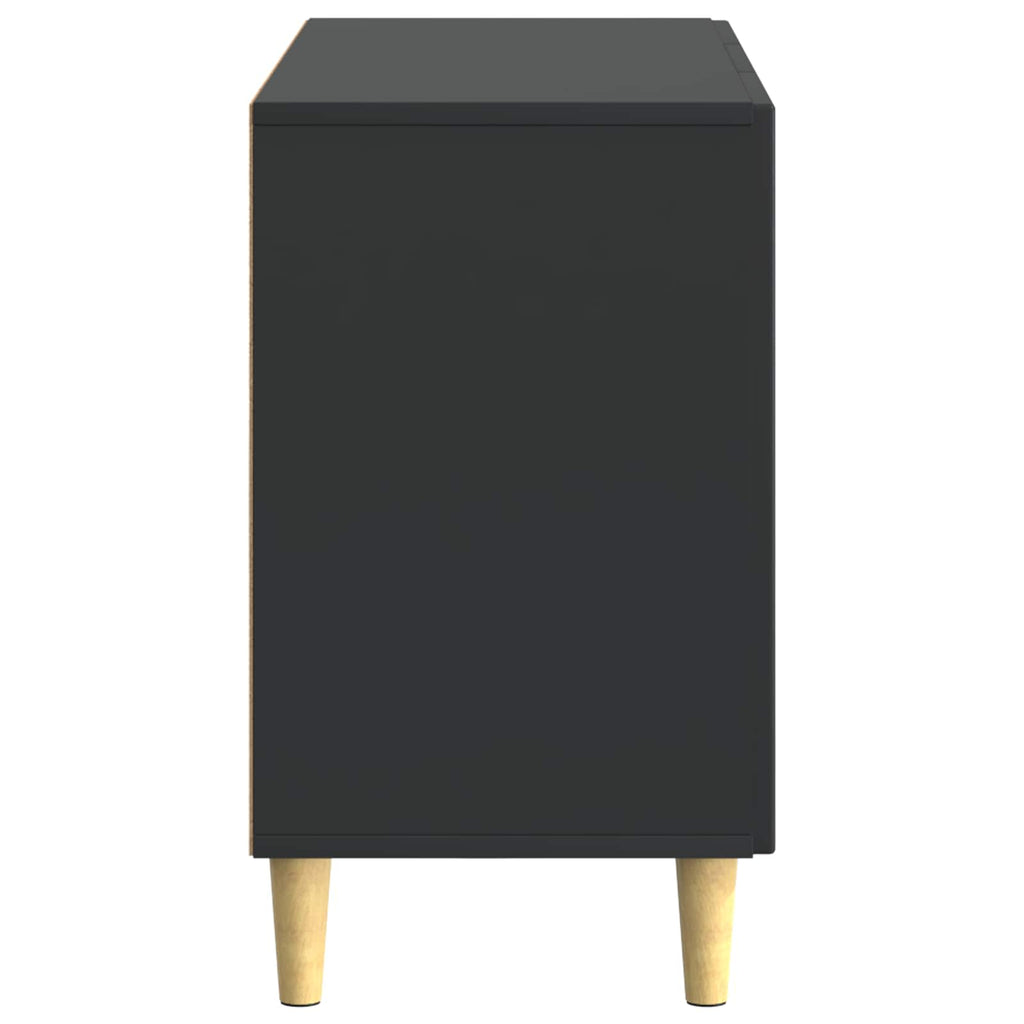 Sideboard Schwarz 89 x 34,5 x 60 cm Holzwerkstoff