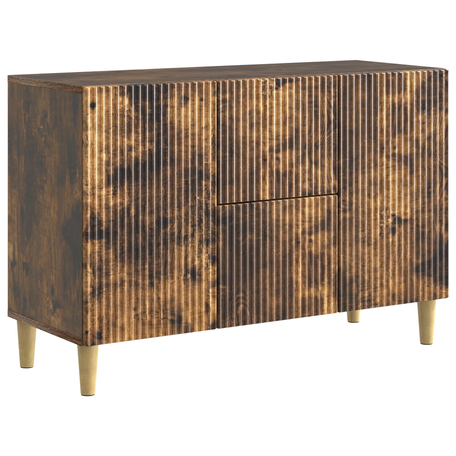 Sideboard Geräucherte Eiche 89 x 34,5 x 60 cm Holzwerkstoff