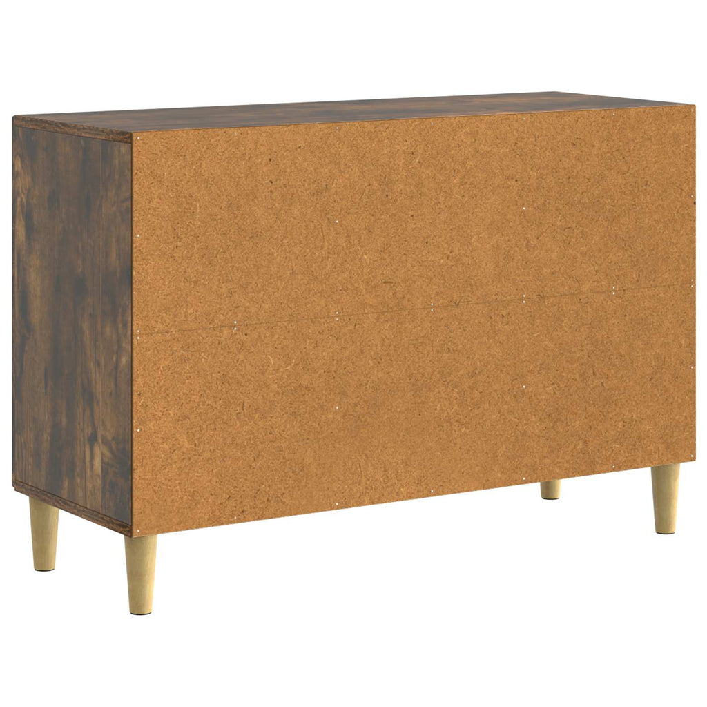 Sideboard Geräucherte Eiche 89 x 34,5 x 60 cm Holzwerkstoff