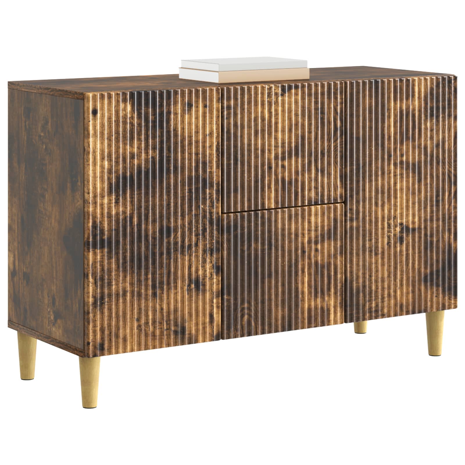 Sideboard Geräucherte Eiche 89 x 34,5 x 60 cm Holzwerkstoff