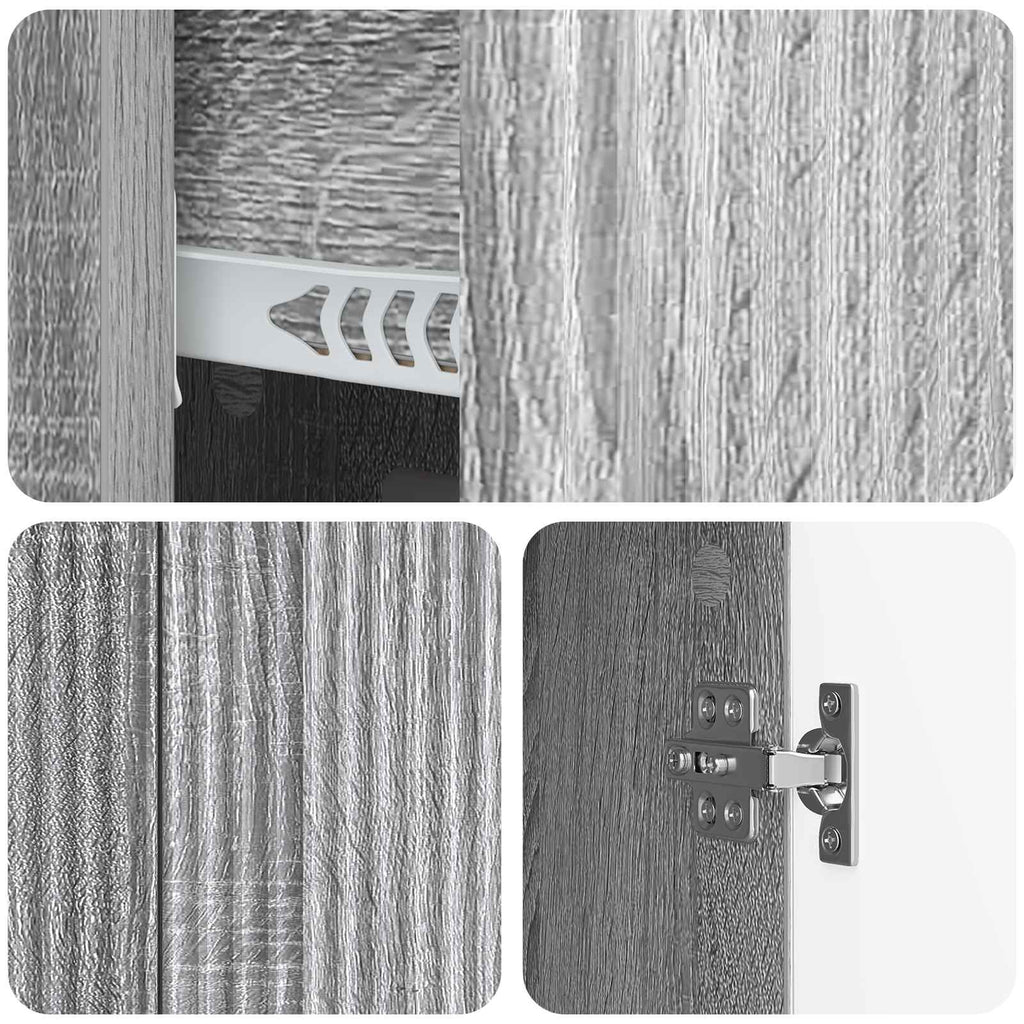 Sideboard Graues Sonoma 89 x 34,5 x 60 cm Holzwerkstoff
