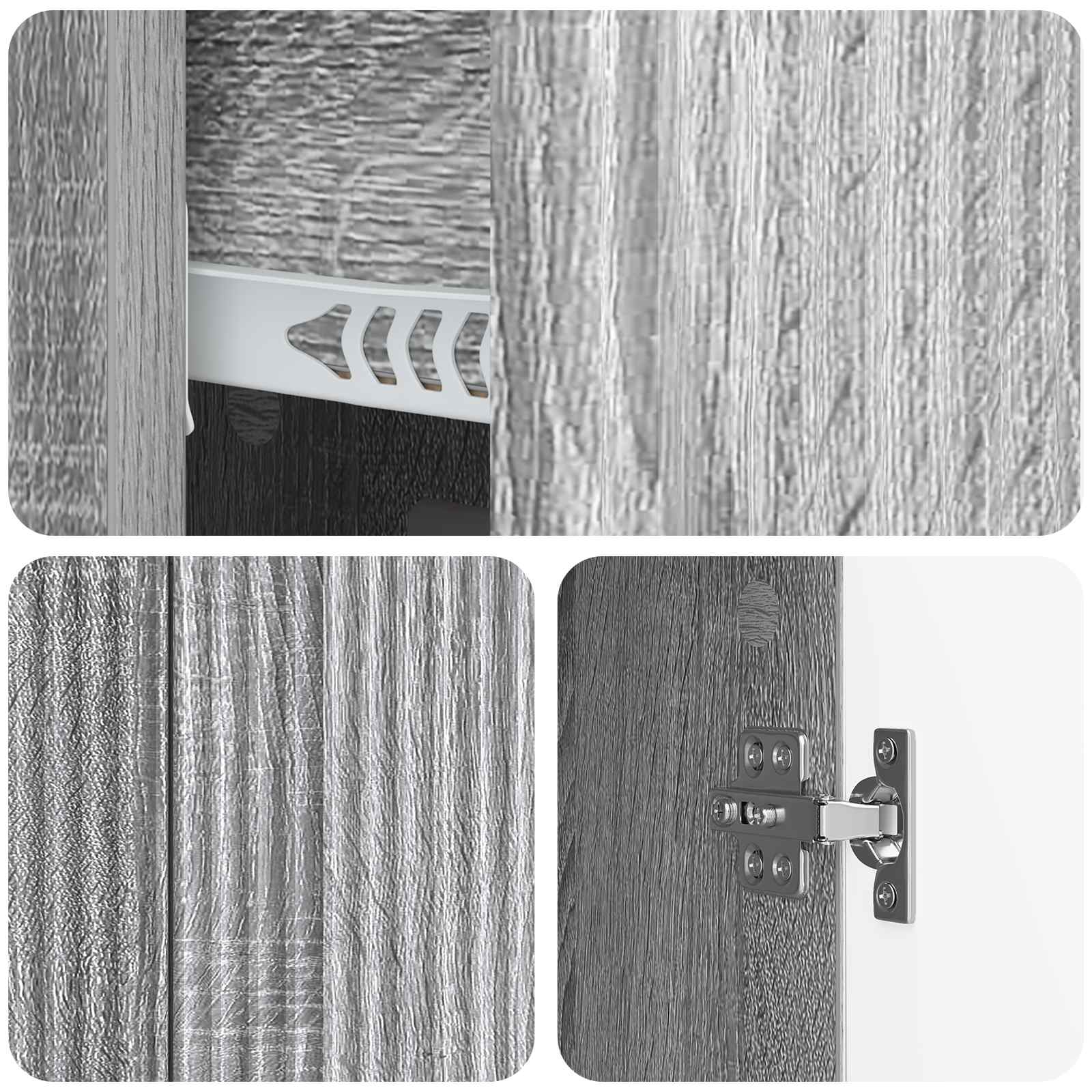 Sideboard Graues Sonoma 89 x 34,5 x 60 cm Holzwerkstoff