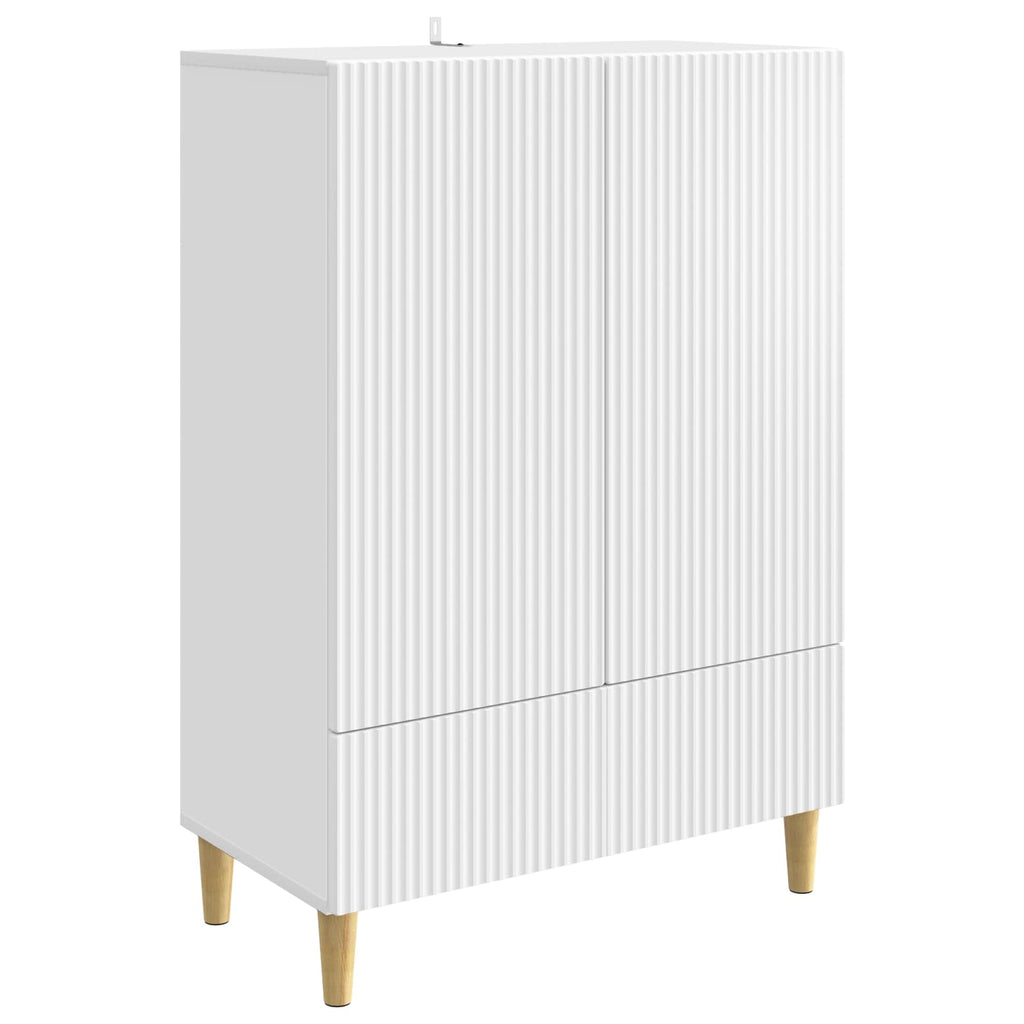 Sideboard mit Schubladen Weiß 66 x 34,5 x 95 cm Holzwerkstoff