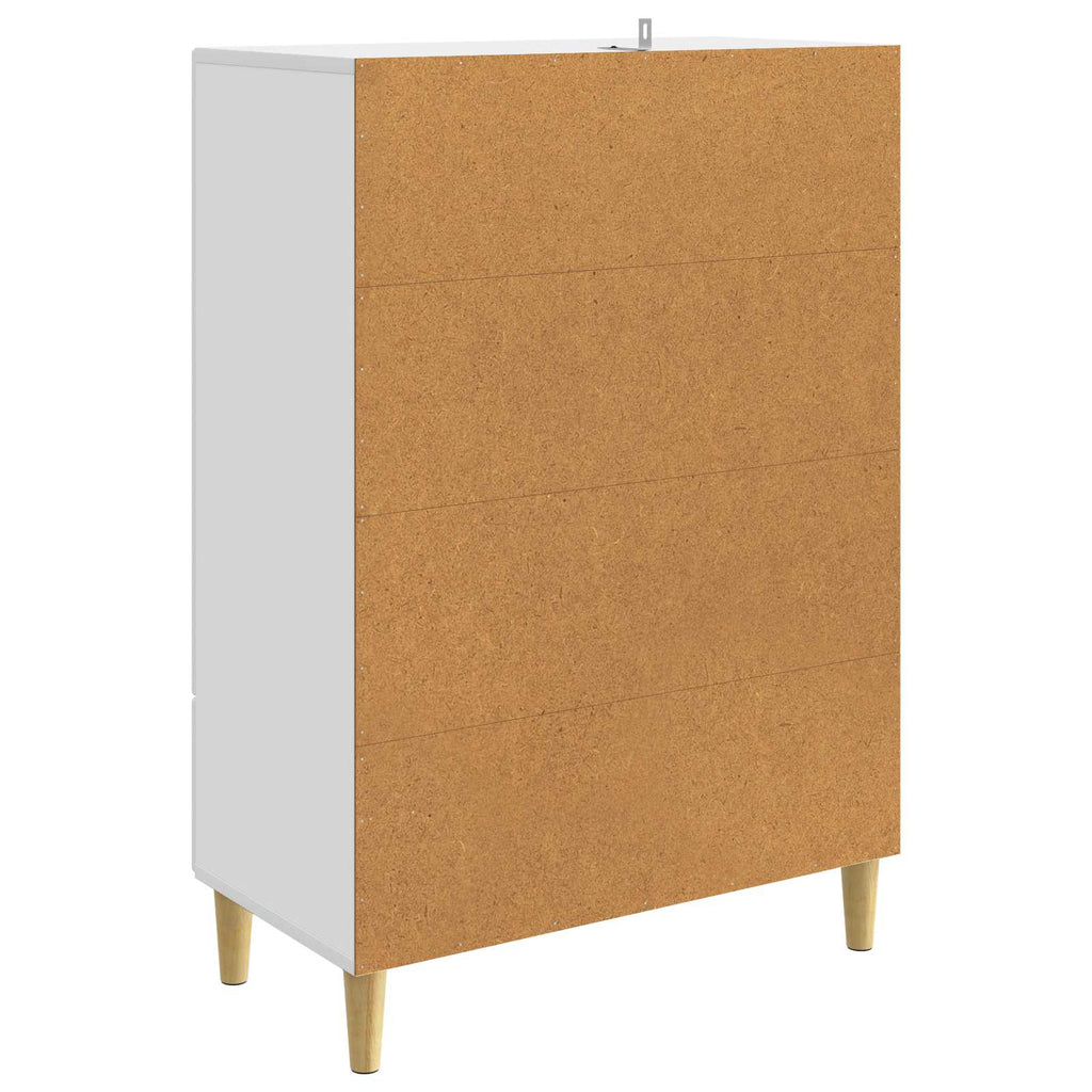 Sideboard mit Schubladen Weiß 66 x 34,5 x 95 cm Holzwerkstoff