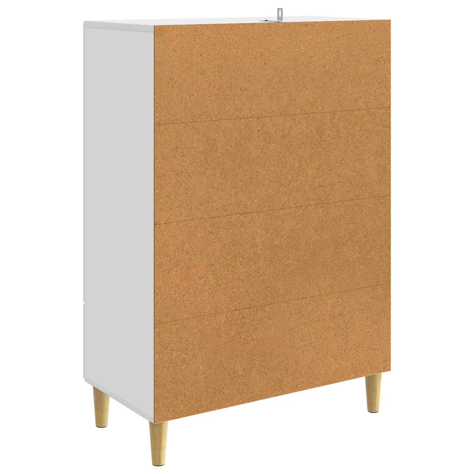 Sideboard mit Schubladen Weiß 66 x 34,5 x 95 cm Holzwerkstoff
