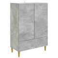 Sideboard Betongrau 66 x 34,5 x 95 cm Holzwerkstoff
