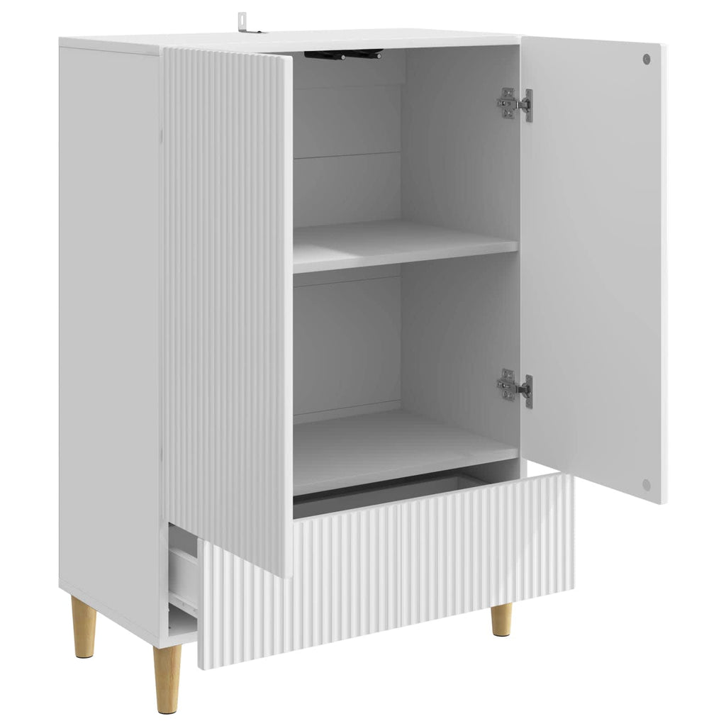 Sideboard Hochglanz Weiß 66 x 34,5 x 95 cm Holzwerkstoff