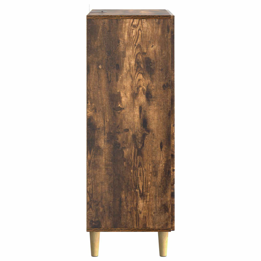 Sideboard Geräucherte Eiche 66 x 34,5 x 95 cm Holzwerkstoff