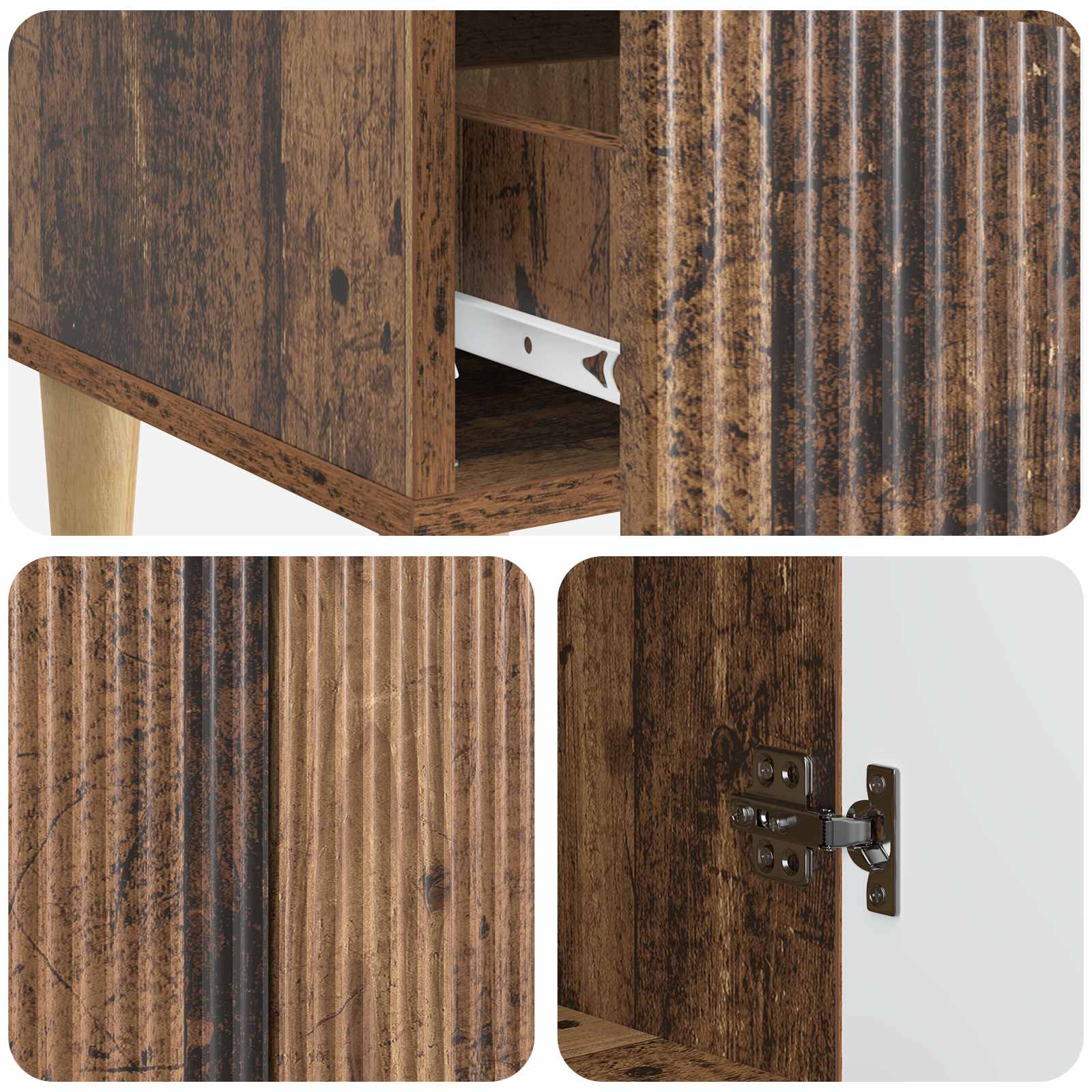 Sideboard Altholz 66 x 34,5 x 95 cm Holzwerkstoff