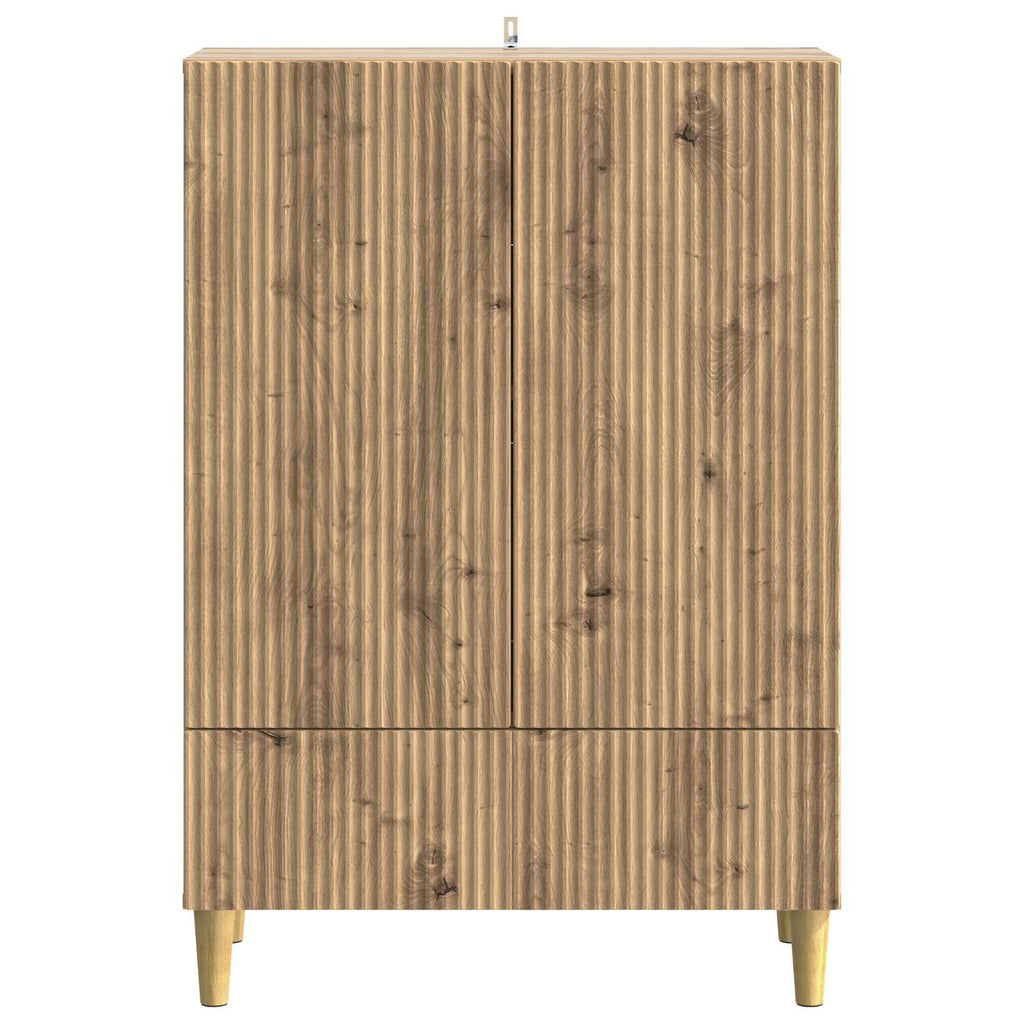Sideboard Artisan-Eiche 66 x 34,5 x 95 cm Holzwerkstoff