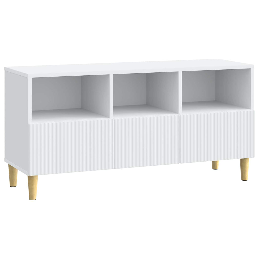 TV-Schränk mit Schubladen Weiß 102 x 34,5 x 50 cm Holzwerkstoff