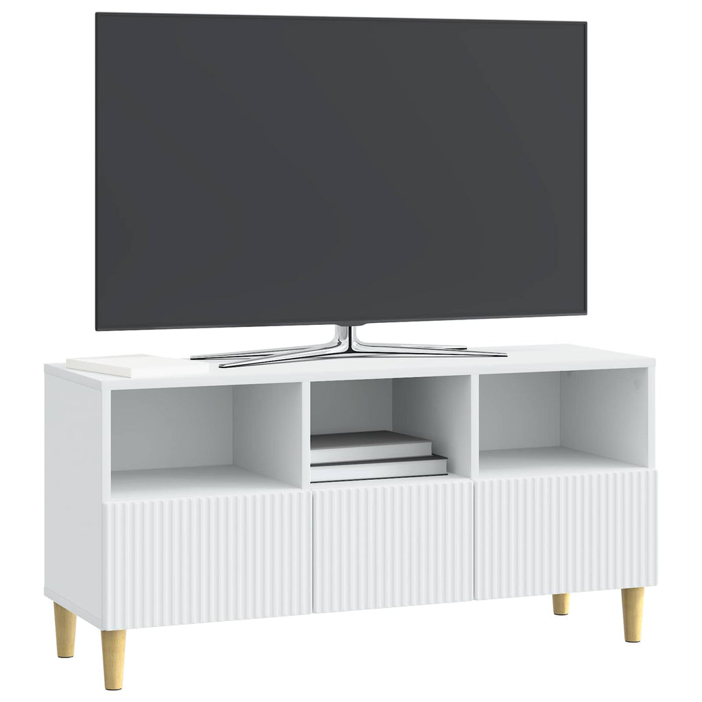 TV-Schränk mit Schubladen Weiß 102 x 34,5 x 50 cm Holzwerkstoff