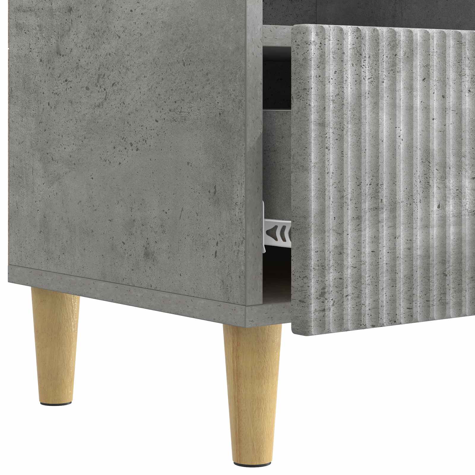 TV-Schränk Betongrau 102 x 34,5 x 50 cm Holzwerkstoff