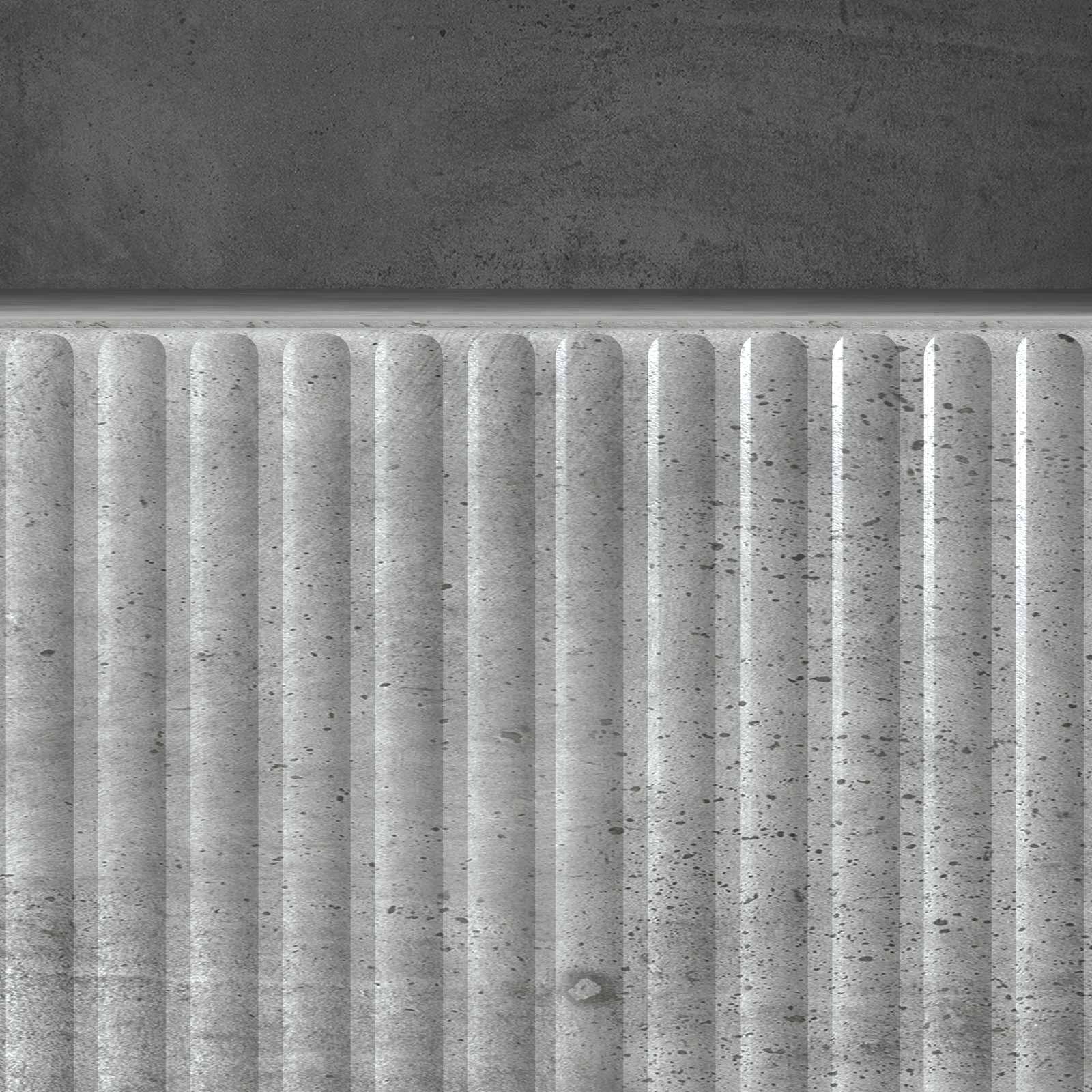 TV-Schränk Betongrau 102 x 34,5 x 50 cm Holzwerkstoff