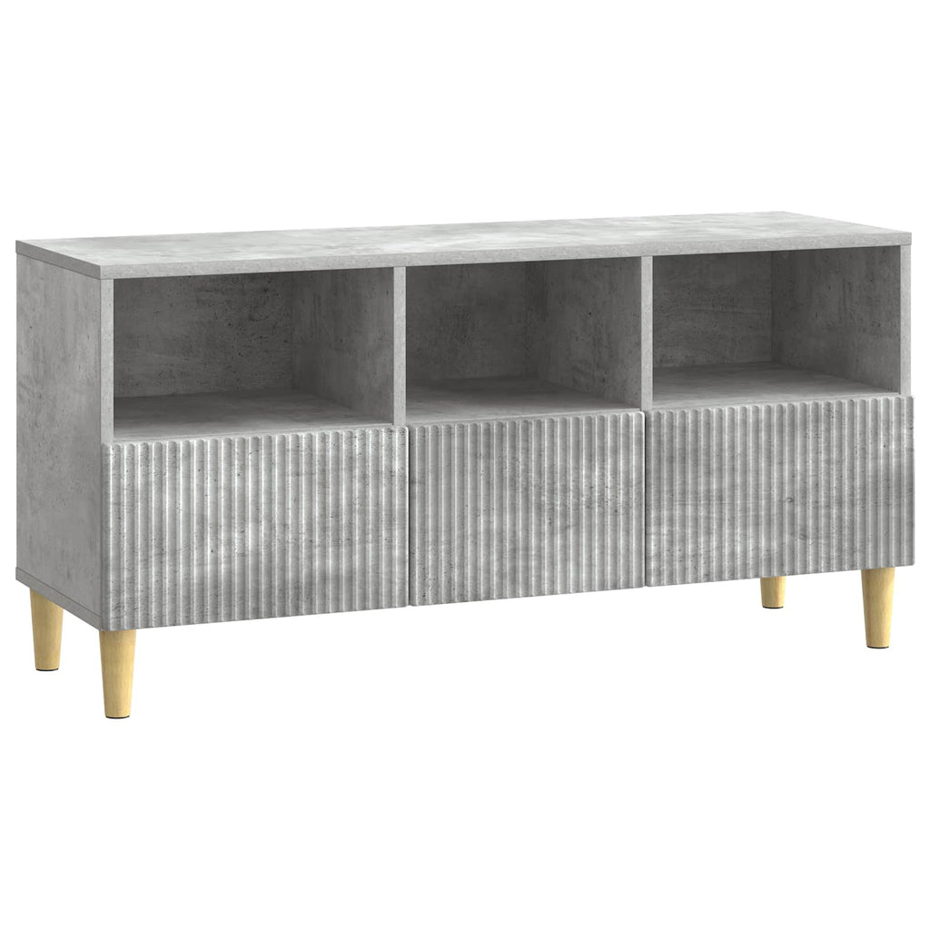 TV-Schränk Betongrau 102 x 34,5 x 50 cm Holzwerkstoff