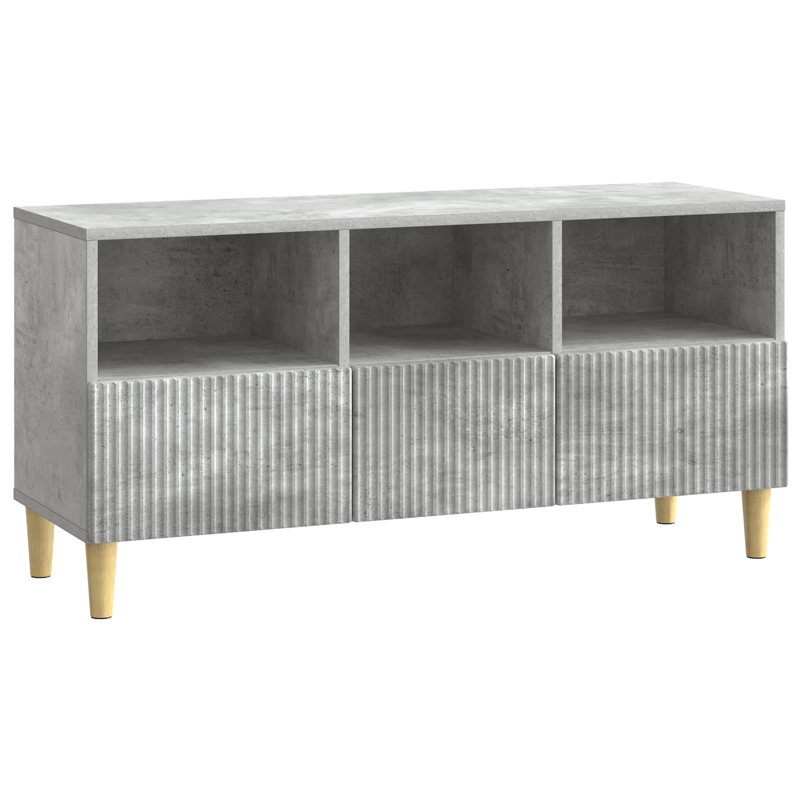 TV-Schränk Betongrau 102 x 34,5 x 50 cm Holzwerkstoff