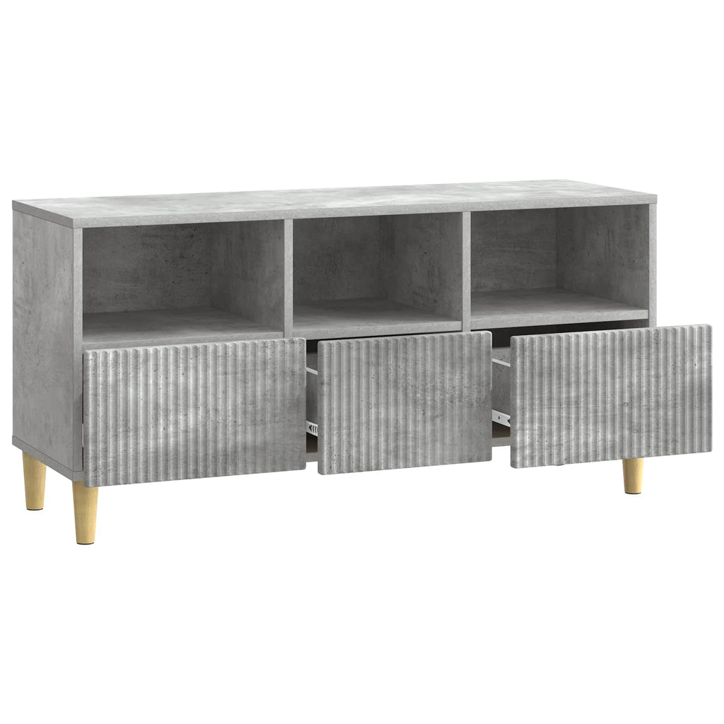 TV-Schränk Betongrau 102 x 34,5 x 50 cm Holzwerkstoff