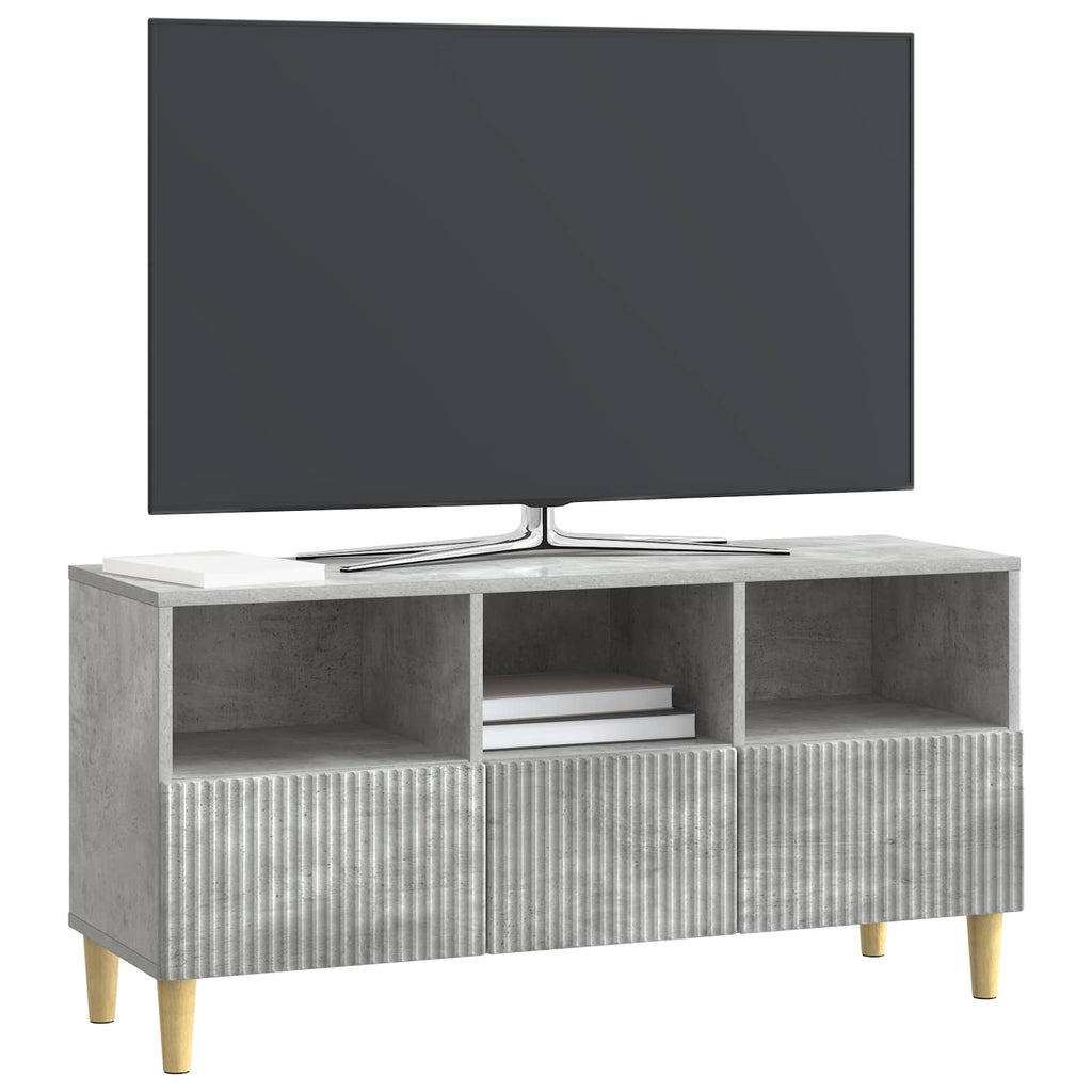 TV-Schränk Betongrau 102 x 34,5 x 50 cm Holzwerkstoff
