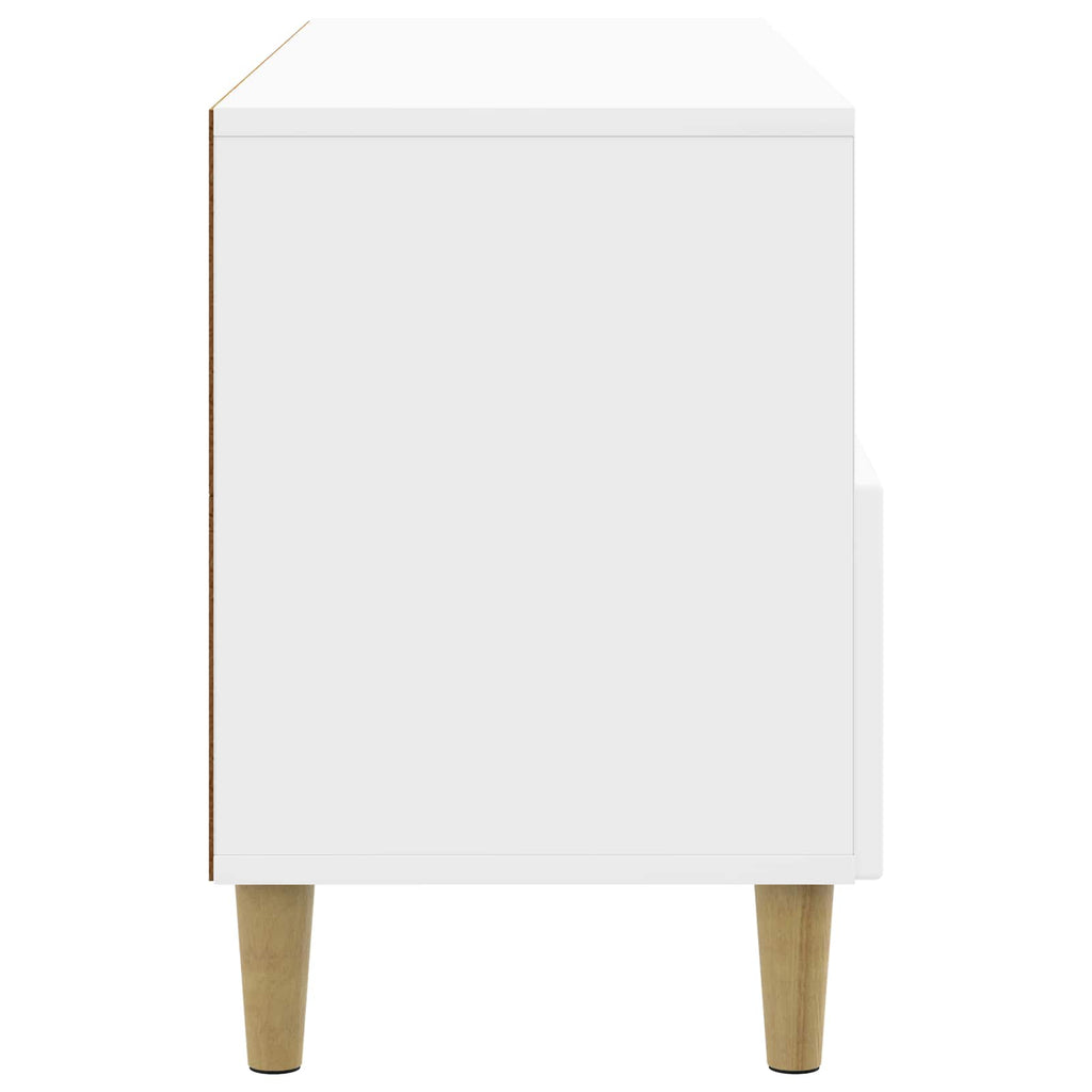 TV-Schränk Hochglanz Weiß 102 x 34,5 x 50 cm Holzwerkstoff