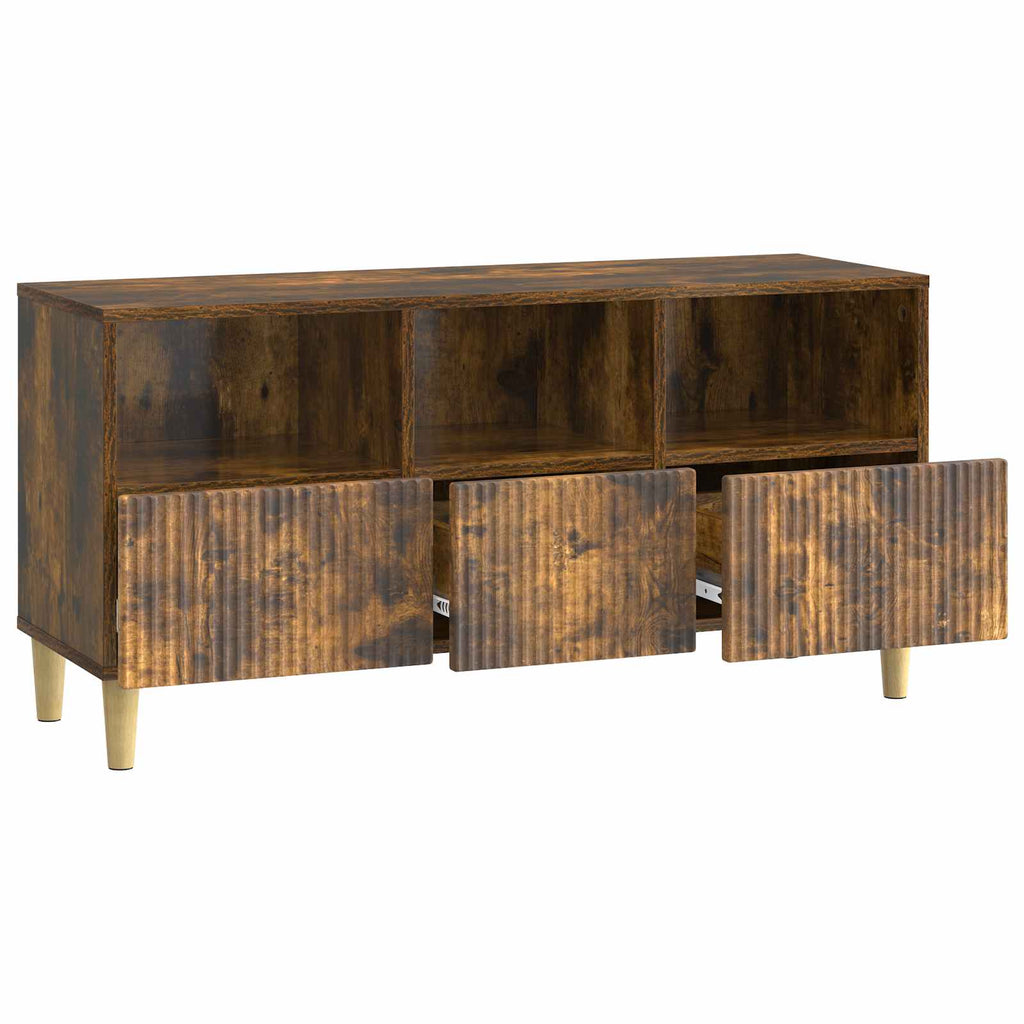 TV-Schränk Geräucherte Eiche 102 x 34,5 x 50 cm Holzwerkstoff