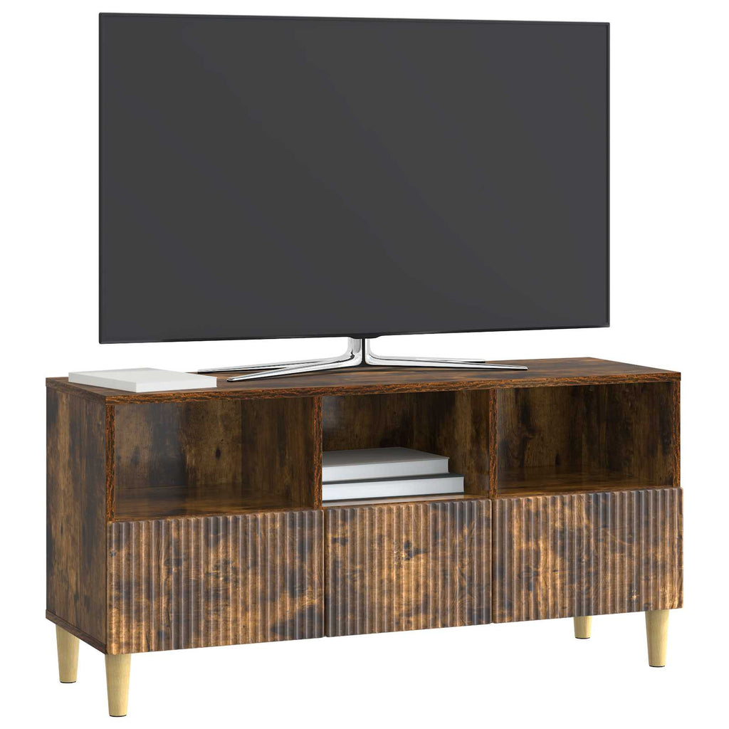 TV-Schränk Geräucherte Eiche 102 x 34,5 x 50 cm Holzwerkstoff