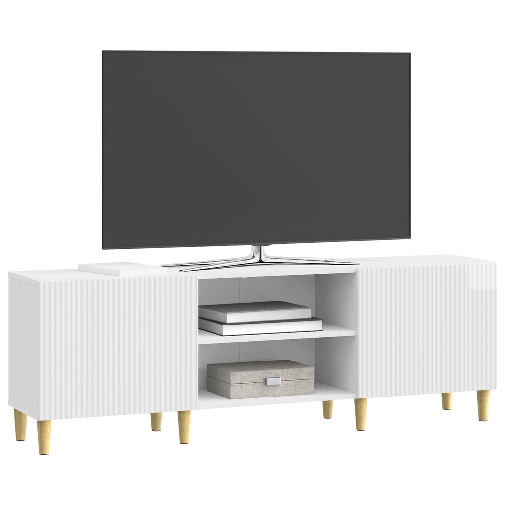TV-Schränk Hochglanz Weiß 150 x 31 x 50 cm Holzwerkstoff