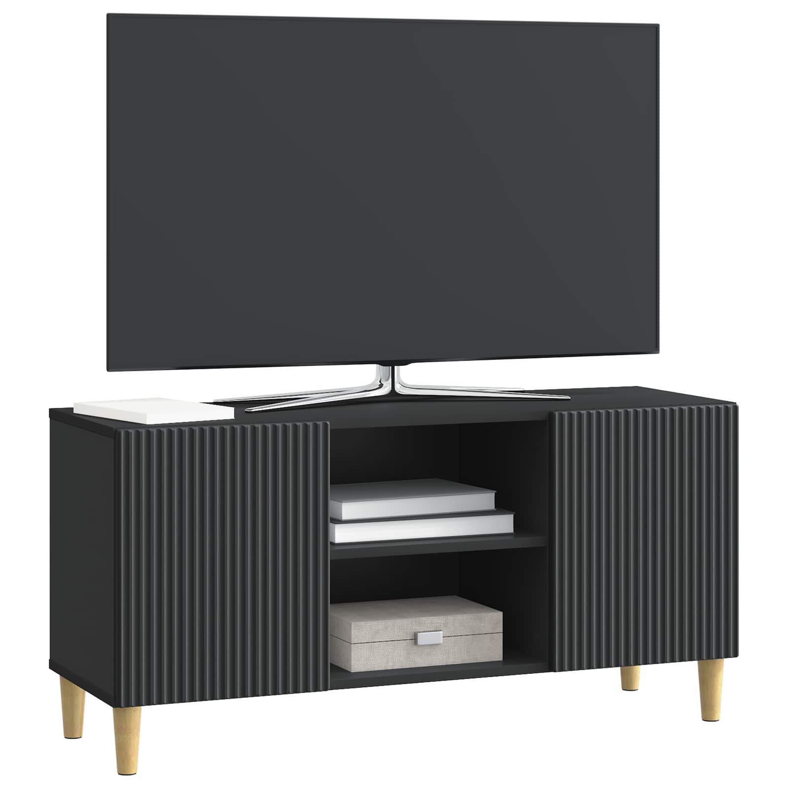 TV-Schränk Schwarz 102 x 34,5 x 50 cm Holzwerkstoff