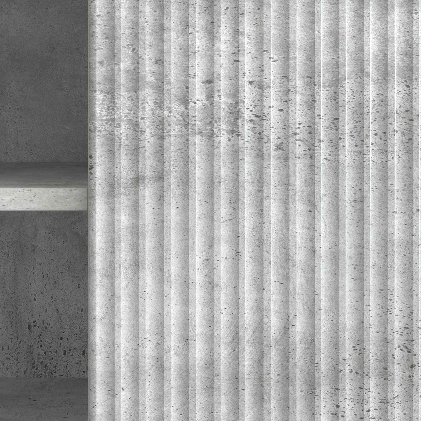 TV-Schränk Betongrau 102 x 34,5 x 50 cm Holzwerkstoff