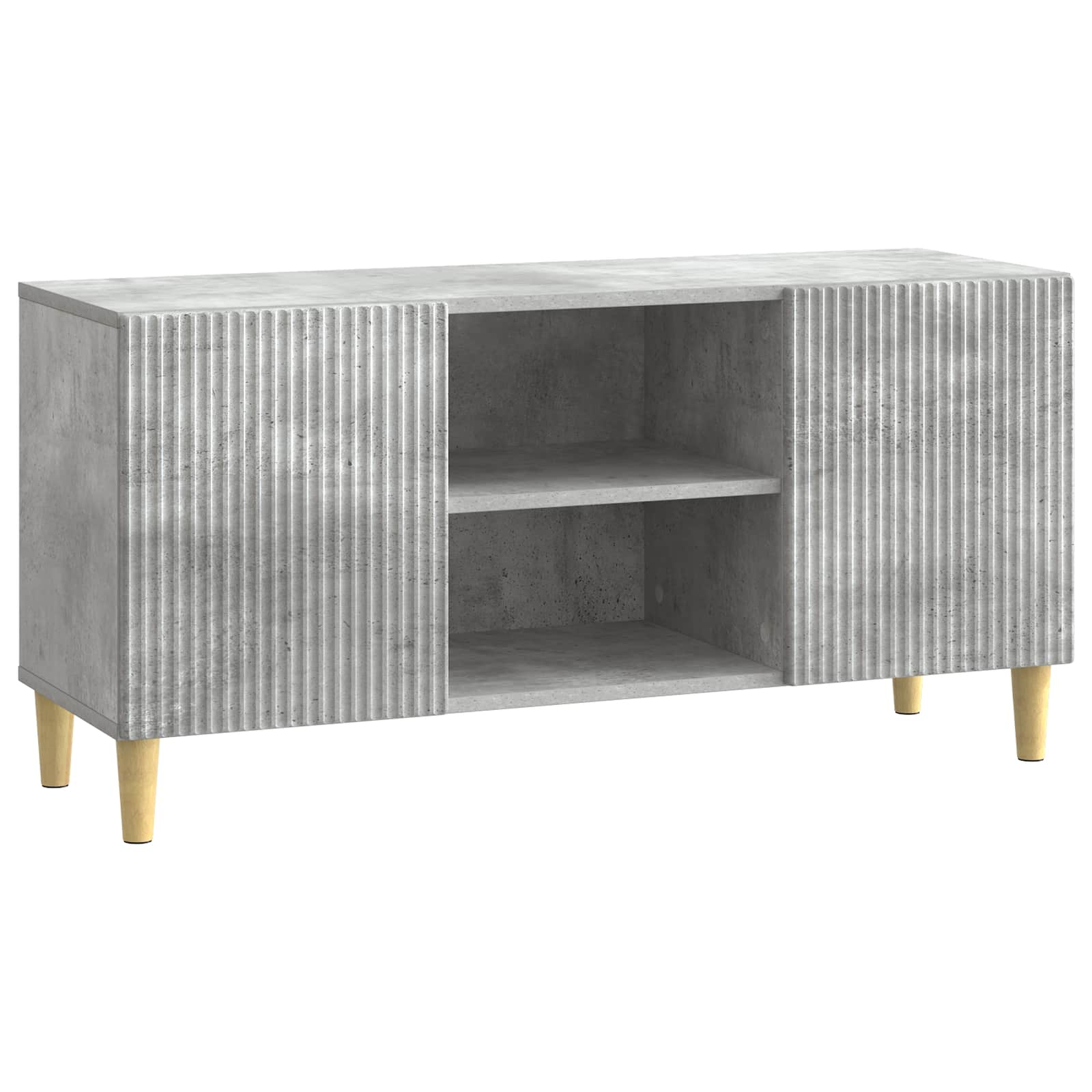 TV-Schränk Betongrau 102 x 34,5 x 50 cm Holzwerkstoff