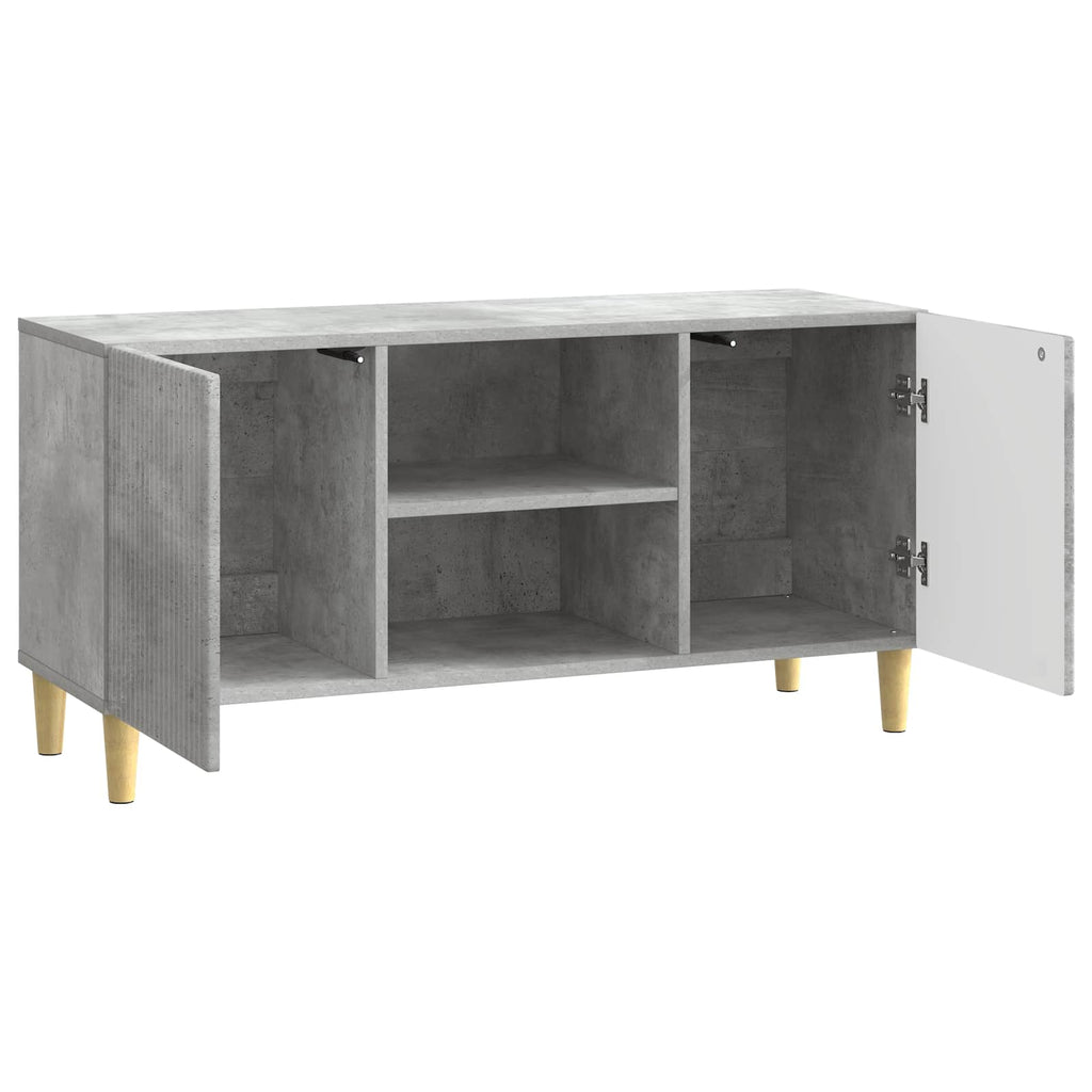 TV-Schränk Betongrau 102 x 34,5 x 50 cm Holzwerkstoff