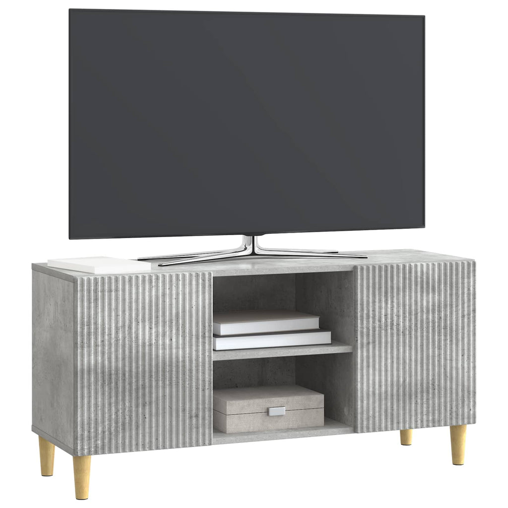 TV-Schränk Betongrau 102 x 34,5 x 50 cm Holzwerkstoff