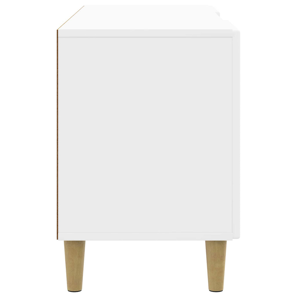 TV-Schränk Hochglanz Weiß 102 x 34,5 x 50 cm Holzwerkstoff