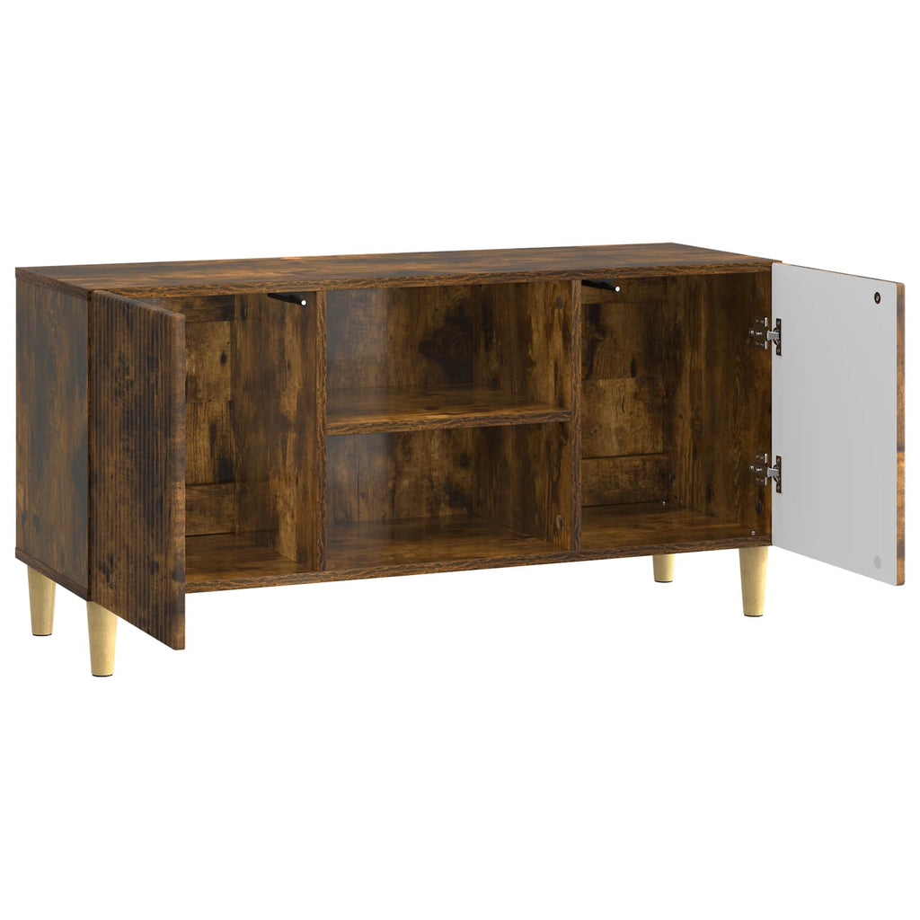 TV-Schränk Geräucherte Eiche 102 x 34,5 x 50 cm Holzwerkstoff