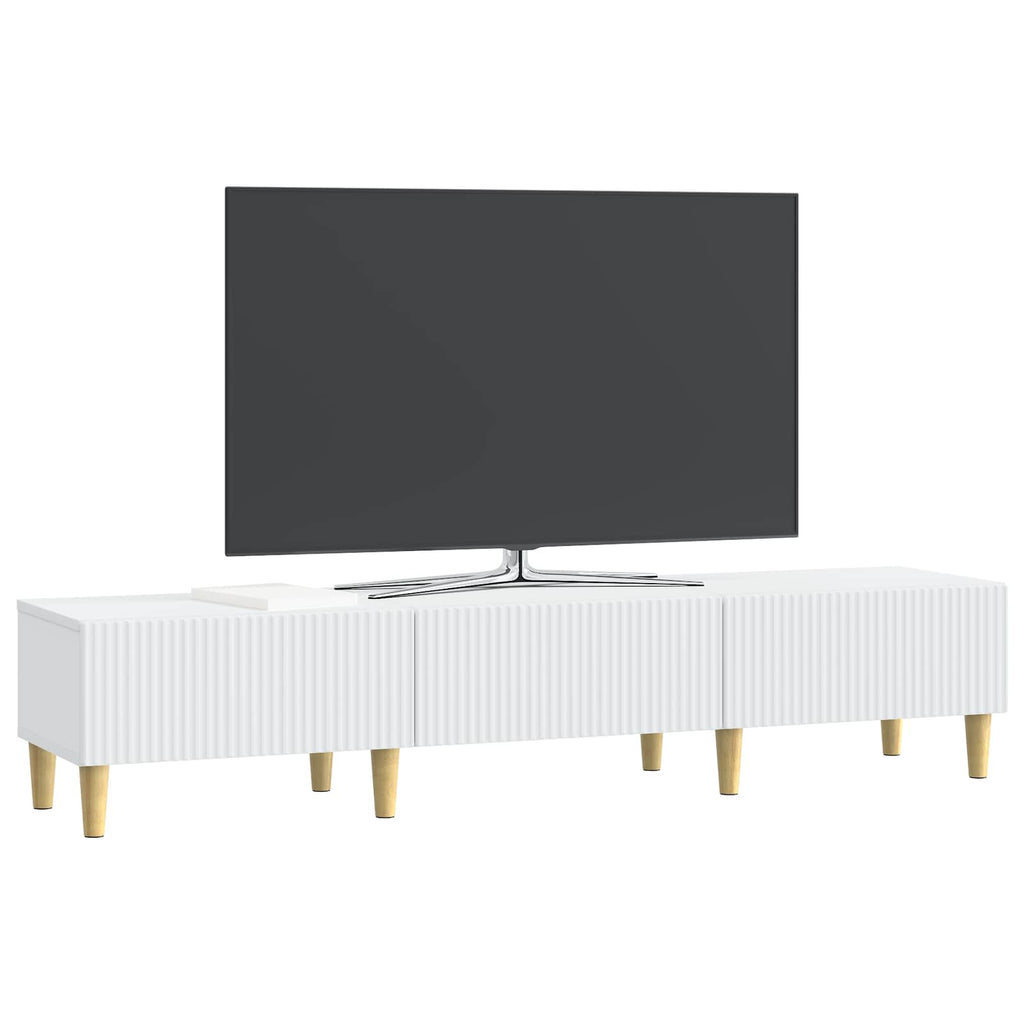 TV-Schränk mit Schubladen Weiß 147 x 34,5 x 30 cm Holzwerkstoff