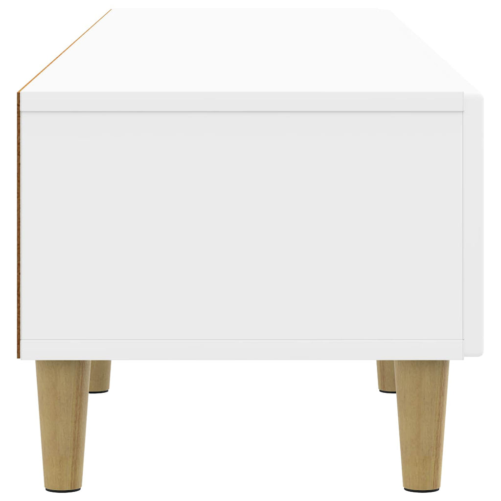 TV-Schränk Hochglanz Weiß 147 x 34,5 x 30 cm Holzwerkstoff