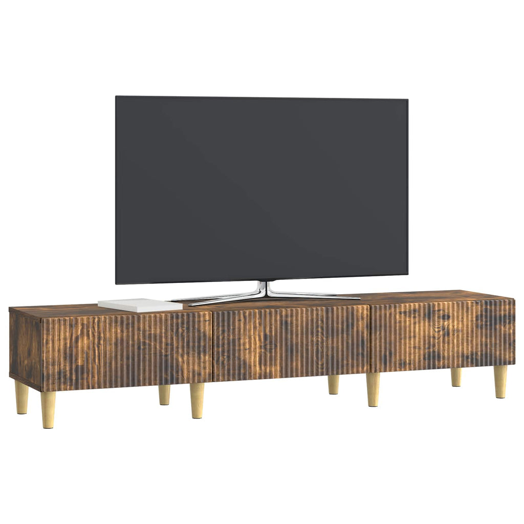 TV-Schränk Geräucherte Eiche 147 x 34,5 x 30 cm Holzwerkstoff
