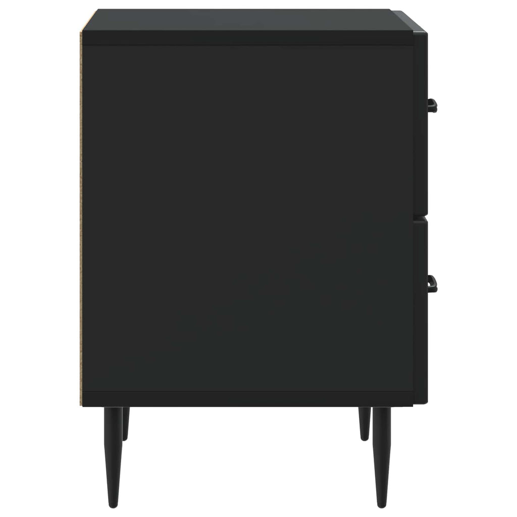 Nachttisch Schwarz 43 x 34,5 x 47,5 cm Holzwerkstoff