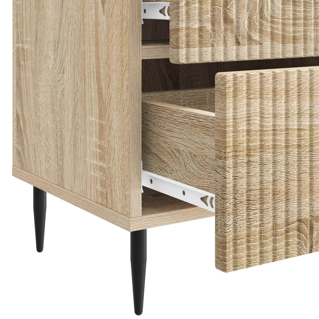Nachttisch 2 pcs Sonoma-Eiche 43 x 34,5 x 47,5 cm Holzwerkstoff