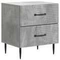 Nachttisch Betongrau 43 x 34,5 x 47,5 cm Holzwerkstoff