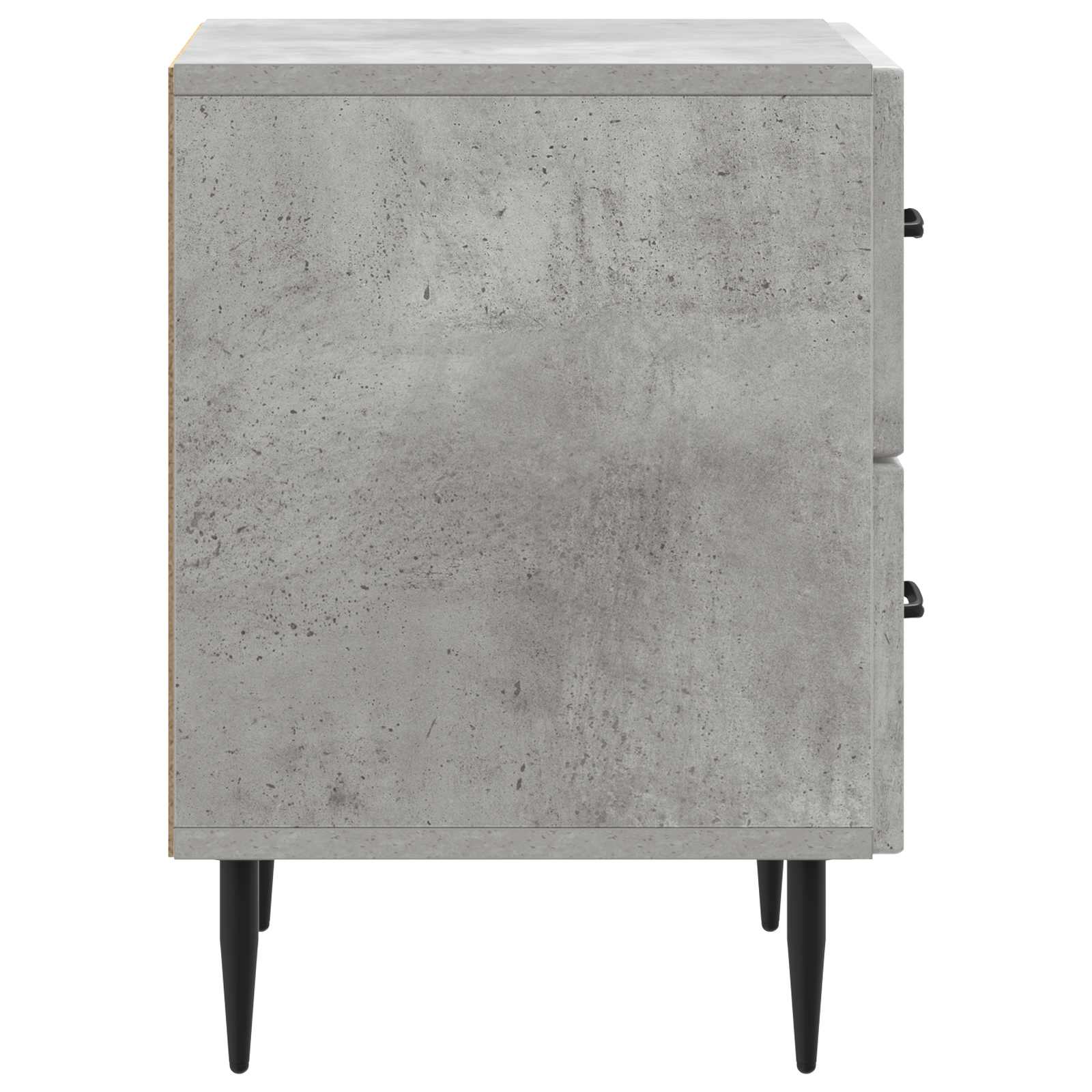 Nachttisch Betongrau 43 x 34,5 x 47,5 cm Holzwerkstoff