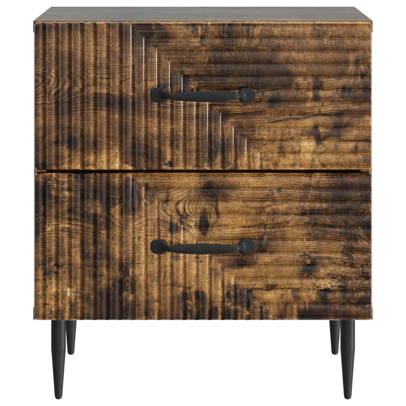 Nachttisch 2 pcs Geräucherte Eiche 43 x 34,5 x 47,5 cm