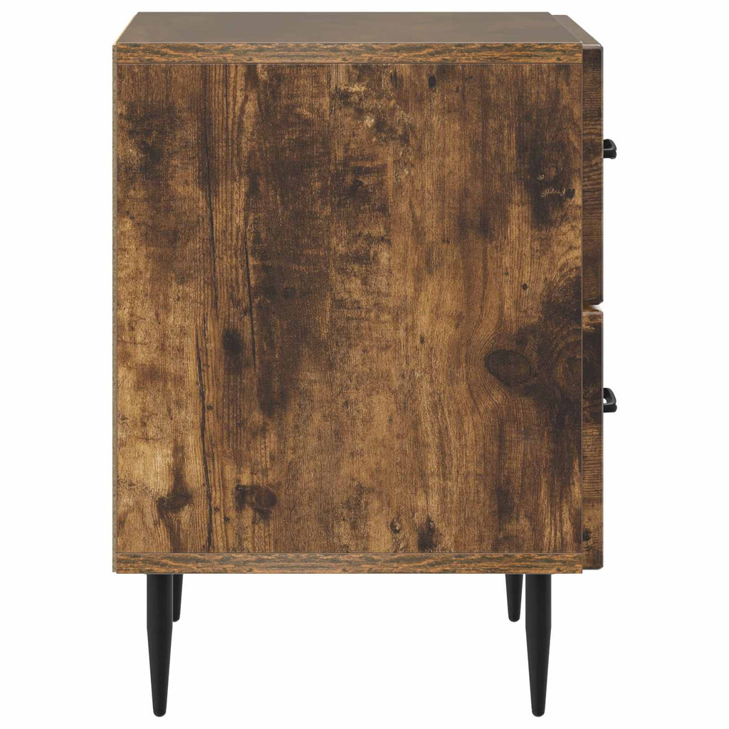 Nachttisch 2 pcs Geräucherte Eiche 43 x 34,5 x 47,5 cm